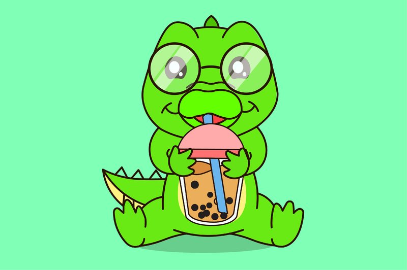Teaching Materials - Cute Crocodille R (by Heraz Studio)