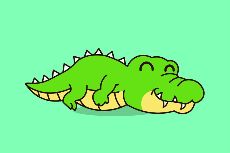 Teaching Materials - Cute Crocodille S (by Heraz Studio)