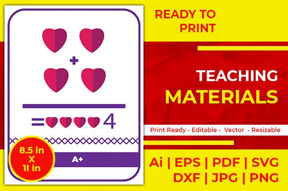 Teaching Materials for Kindergarten (by Graphictrend)