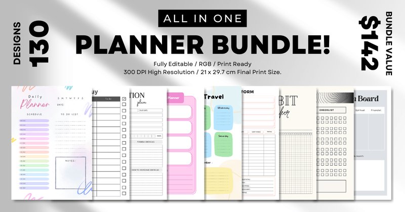 The All in One Planner Bundle! (by DesignScape Arts)