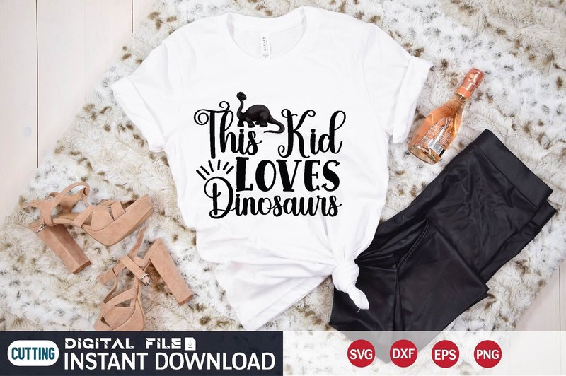 This Kid Loves Dinosaurs Svg (by creative designer)