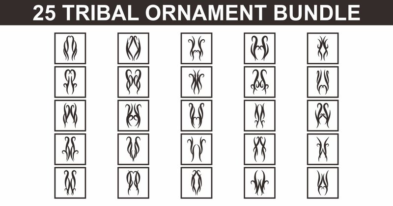Tribal Ornament Bundle 1 (by ParsleyCandrakala)