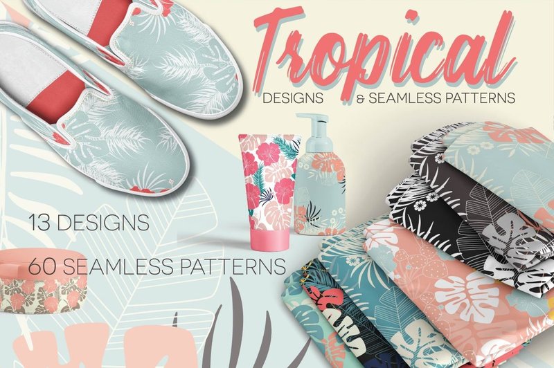 Tropical Patterns and Designs (by Bluelela Design)