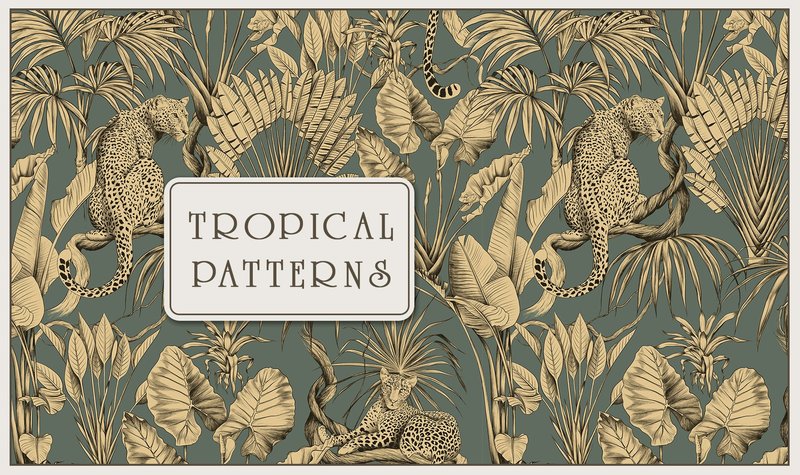 Tropical Patterns (by aesthetic prints)