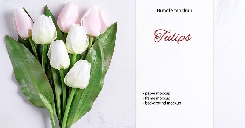 Tulips Mockup Brochure Bundle (by YuMyArt)