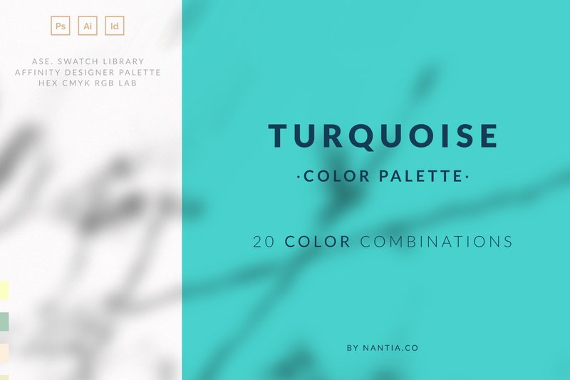Turquoise Color Palette Collection (by nantia)
