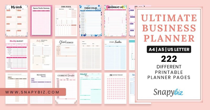 Ultimate Business Planner Bundle (by SnapyBiz)