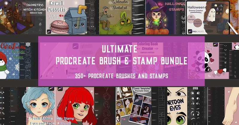 Ultimate Procreate Brush & Stamp Bundle (by StudioAngelArts)
