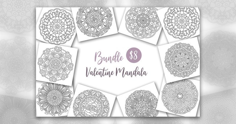 Valentine Mandala Collection (by doridodesign)