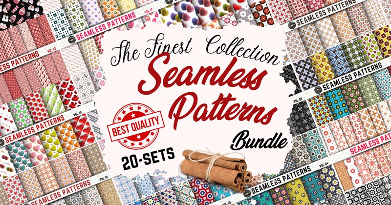 Valentine Patterns Bundle for Home Decor (by Seamless Patterns)