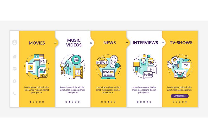 Video for Foreign Language Learning (by IMG visuals icons)