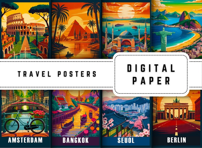 Vintage Travel Posters (by BreezyBlissArt)