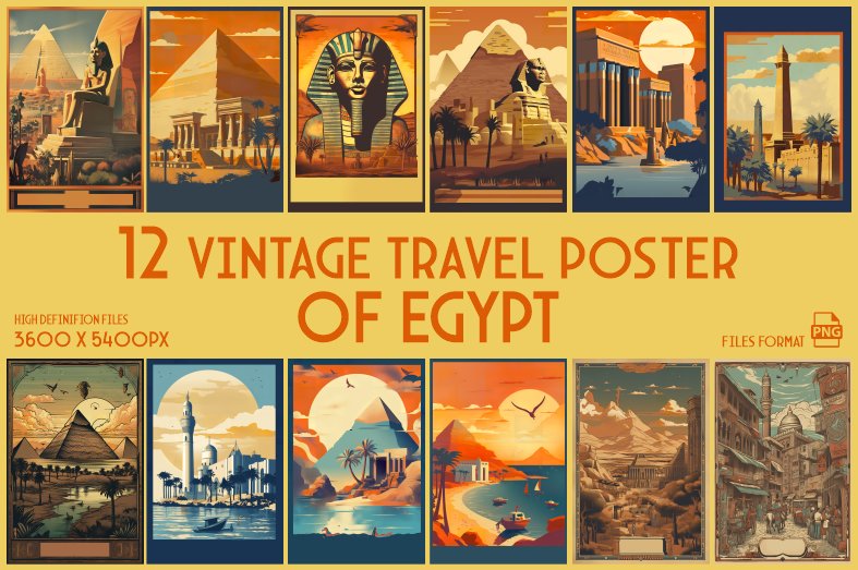 Vintage Travel Posters of Egypt (by xhafergashi)