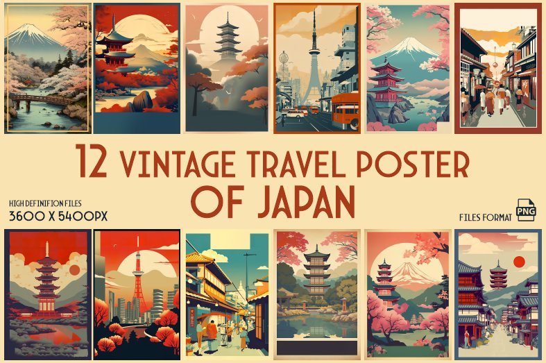 Vintage Travel Posters of Japan (by xhafergashi)
