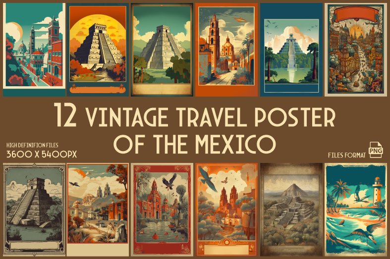 Vintage Travel Posters of Mexico (by xhafergashi)