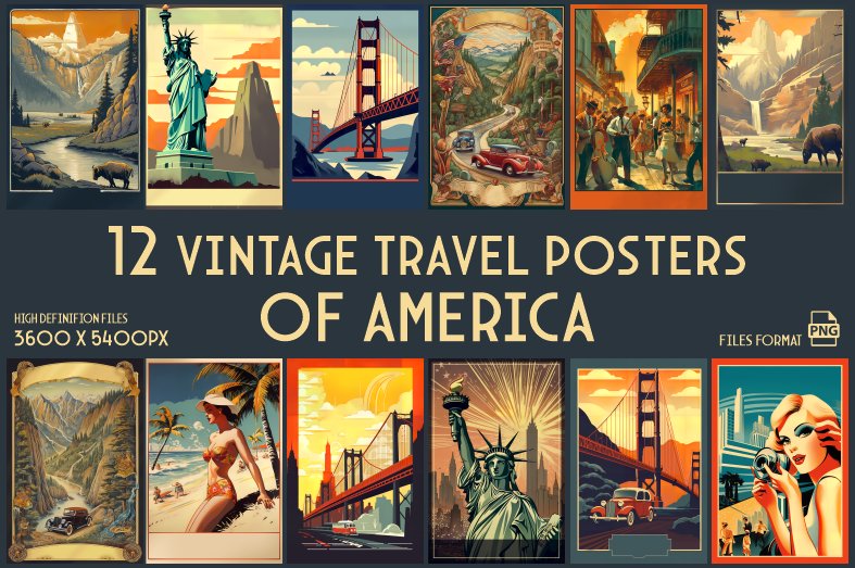 Vintage Travel Posters of the America (by xhafergashi)