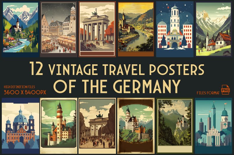 Vintage Travel Posters of the Germany (by xhafergashi)