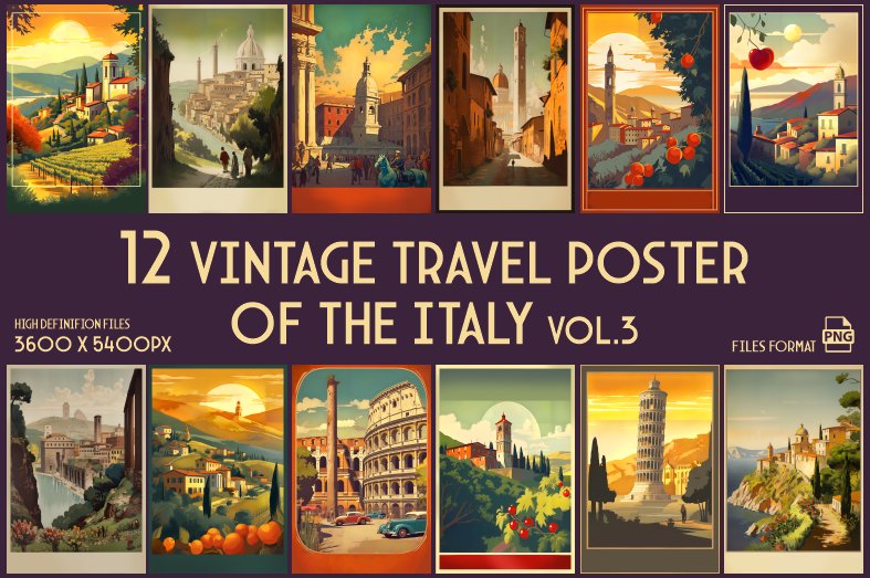 Vintage Travel Posters of the Italy (by xhafergashi)