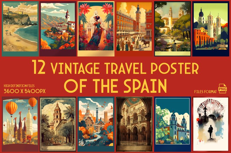 Vintage Travel Posters of the Spain (by xhafergashi)