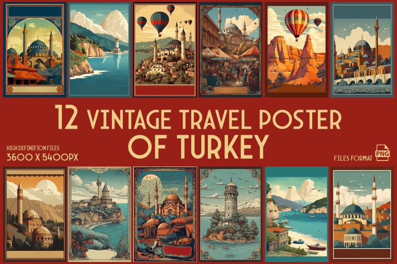 Vintage Travel Posters of Turkey (by xhafergashi)