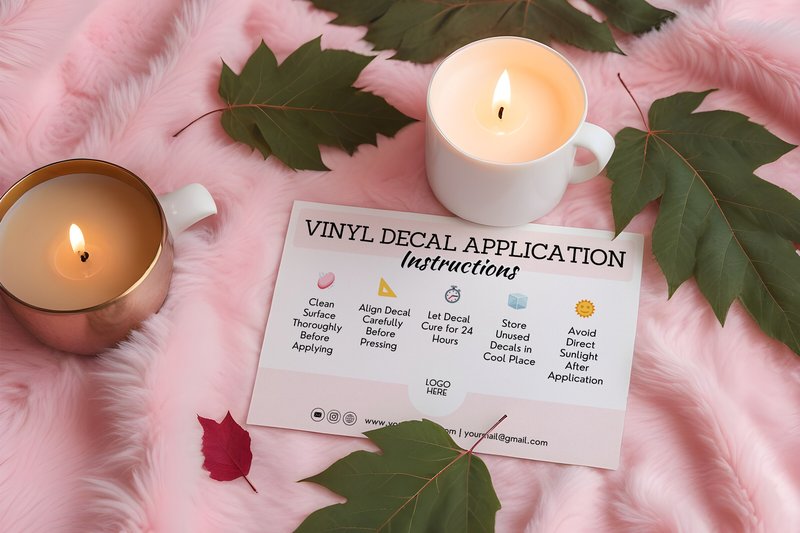 Vinyl Decal Application Card Template (by CreatifyBiz)