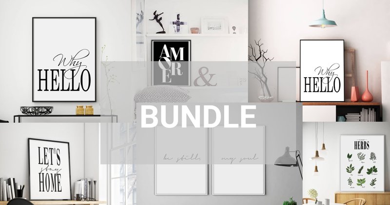 Wall Art Home Decor Printable Bundle (by StoreArtPrints)