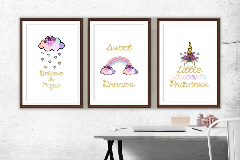 Wall Art, Printable Art, Unicorn Prints (by artinrhythm)