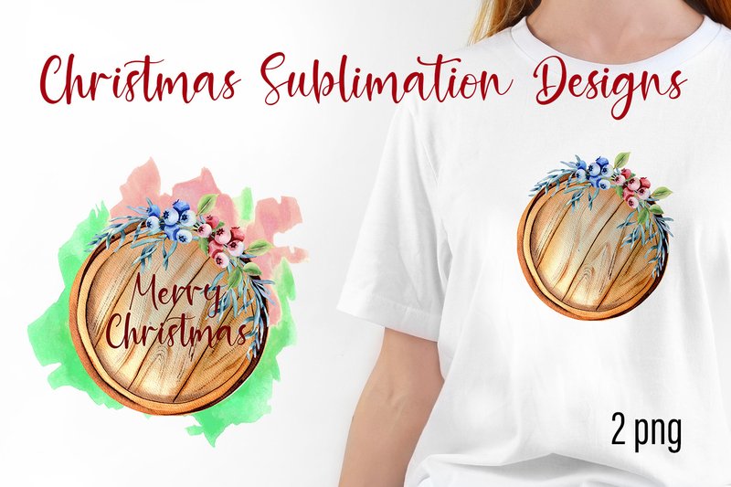 Watercolor Christmas Holiday Decor PNG (by ElenaZlataArt)