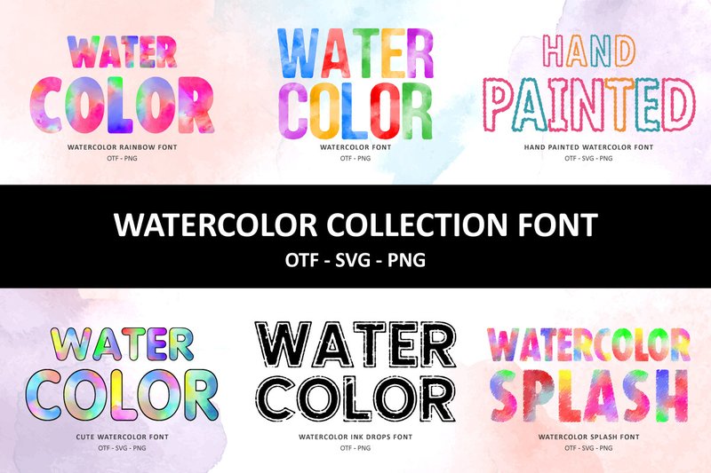 Watercolor Collection (by Font Craft Studio)
