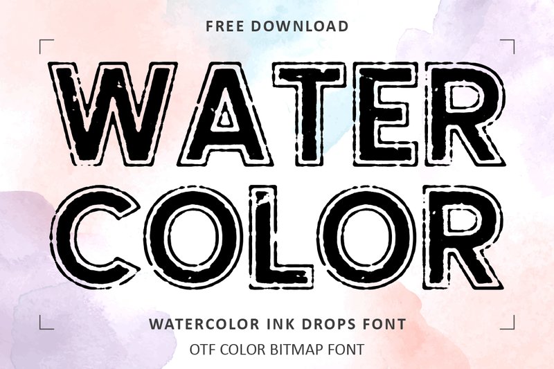 Watercolor Ink Drops (by Font Craft Studio)