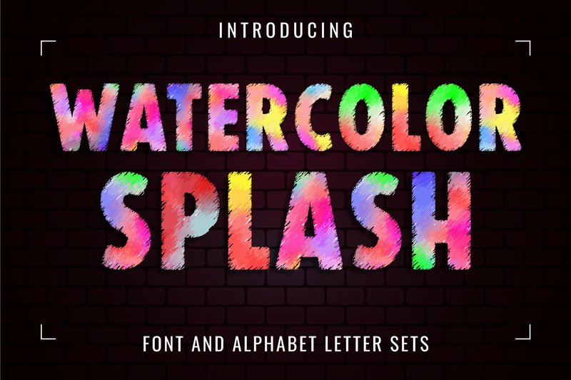 Watercolor Splash (by Font Craft Studio)
