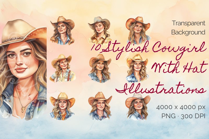 Western Cowgirl Fashion Illustration (by imperfectirissio)