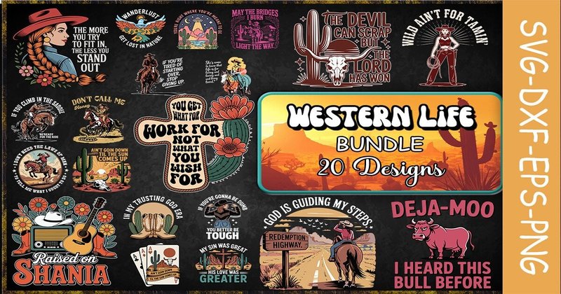 Western Life SVG Bundle (by Turtle Rabbit)