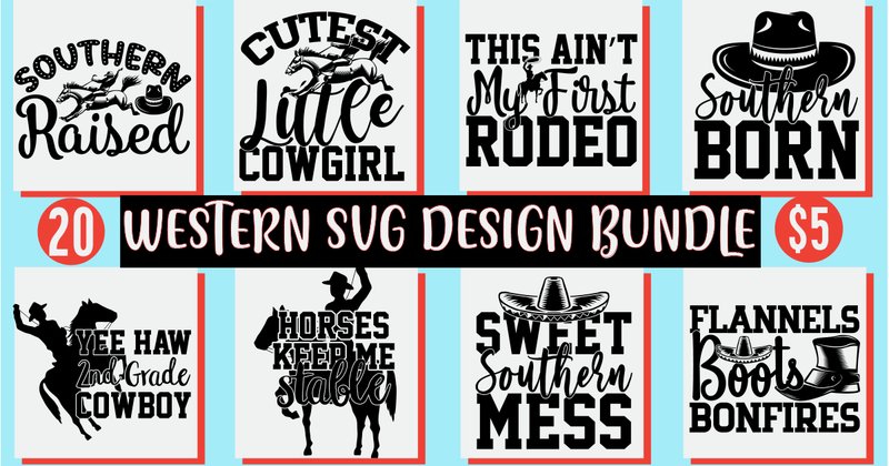 Western SVG Design Bundle (by Merchtrends SVG)