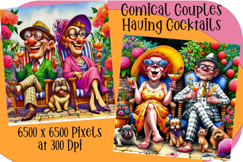 Whimsical Couples Garden Party (by Annie's AI Art)