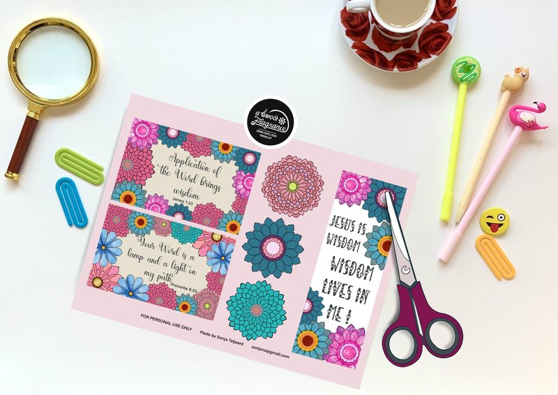 Wisdom Bible Journaling Page No. 3 (by A Sweet Fragrance)