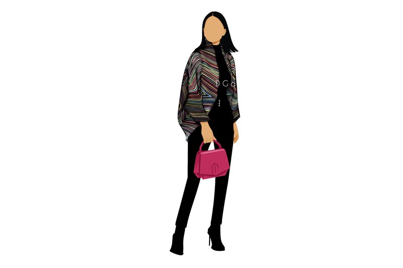 Woman in Jacket Fashion Illustration (by DGart)