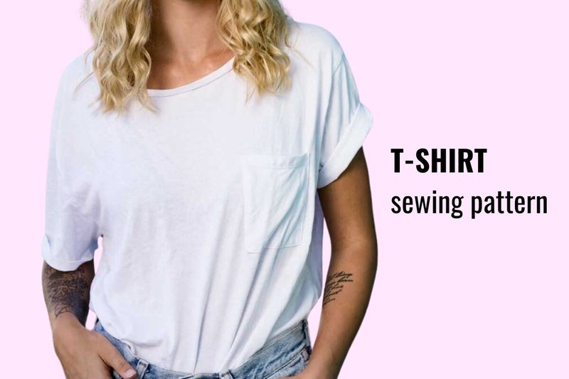 Woman T-Shirt Sewing Pattern PDF (by PatternFactory)