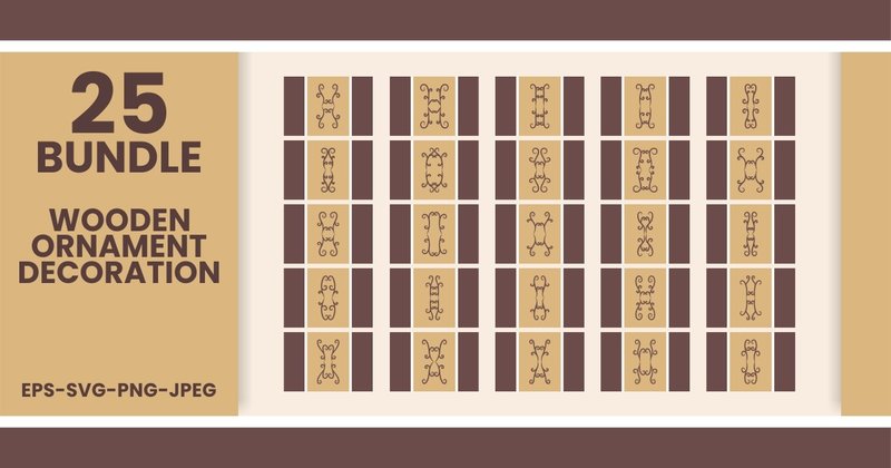 Wooden Ornament Decoration Bundle 2 (by Mansuart62)