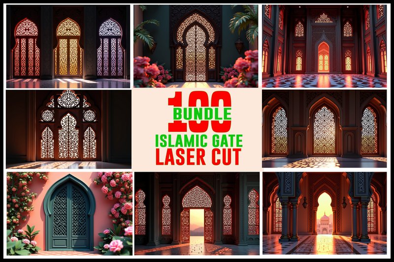100+ Islamic Gate Laser Cut Designs (by Designs River)