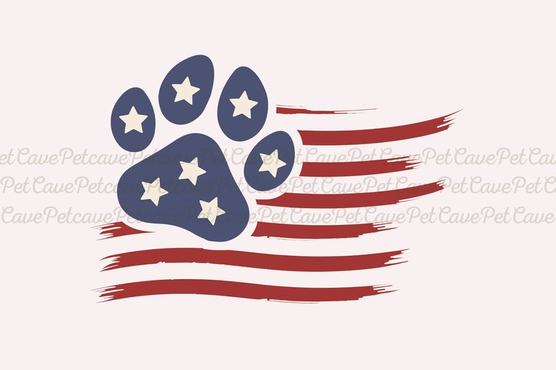America Paw Flag Dog Mom Sublimation (by Pet Cave)
