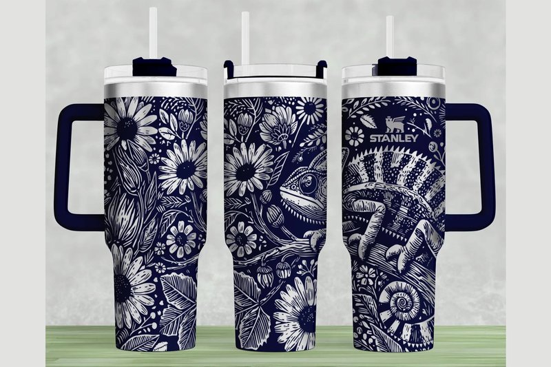 Chameleon Stanley 40oz Laser Wrap SVG (by Think Plus Tumbler)