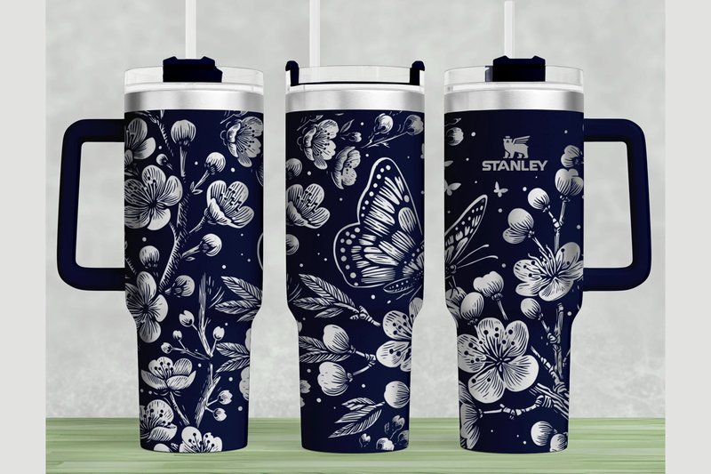 Cherry Stanley 40oz Laser Wrap SVG (by Think Plus Tumbler)