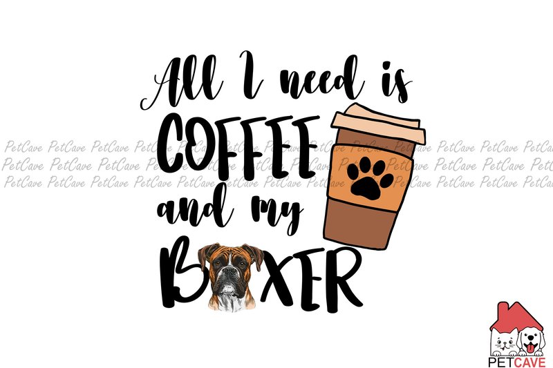 Coffee and Boxer Dog Mom Sublimation (by Pet Cave)
