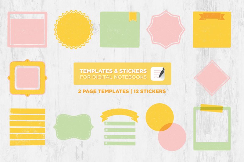 Digital Planner Templates and Stickers (by Lu Otero)