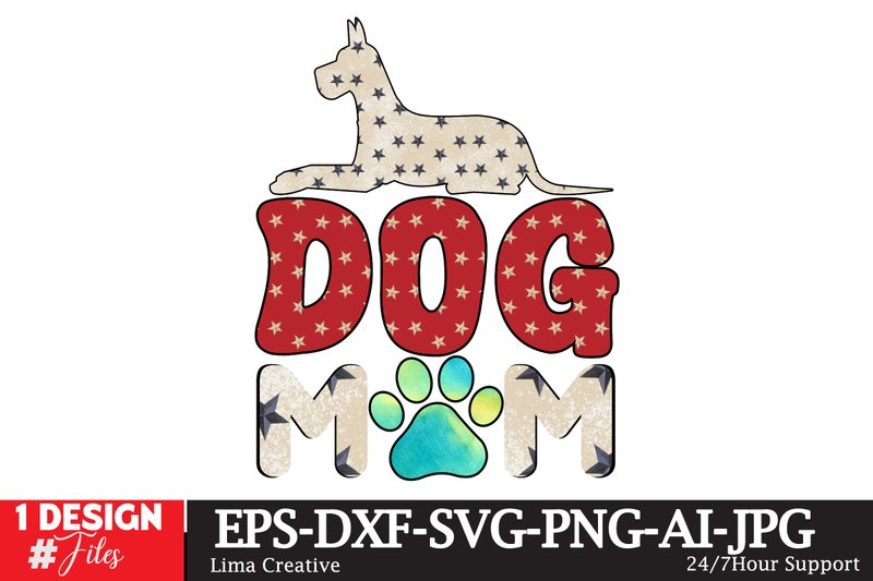 Dog Mom Sublimation PNG (by Lima Creative)
