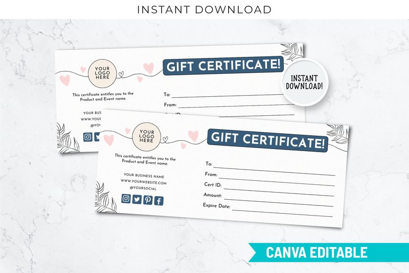 Esthetician Certificate Templates (by SnapyBiz)