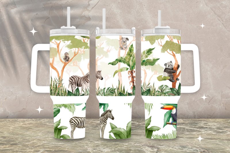 Forest Animal 40 Oz Stanley Tumbler Wrap (by SparkyDesignsUS)