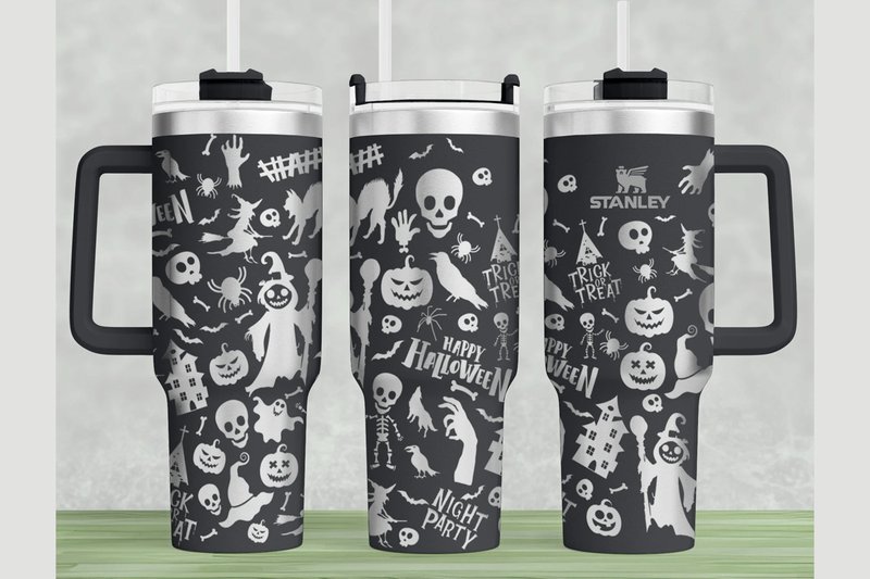 Halloween Stanley 40oz Laser Wrap SVG (by Think Plus Tumbler)