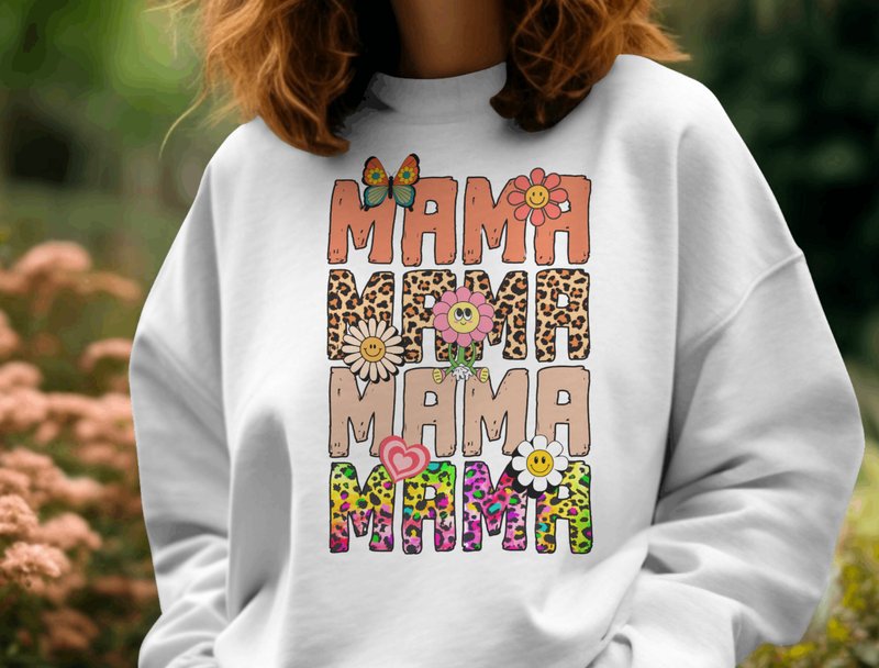 Mama Retro Flower Png, Mom Sublimation (by DeeNaenon)